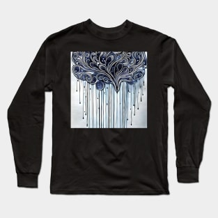 Inky dripping cloud Long Sleeve T-Shirt